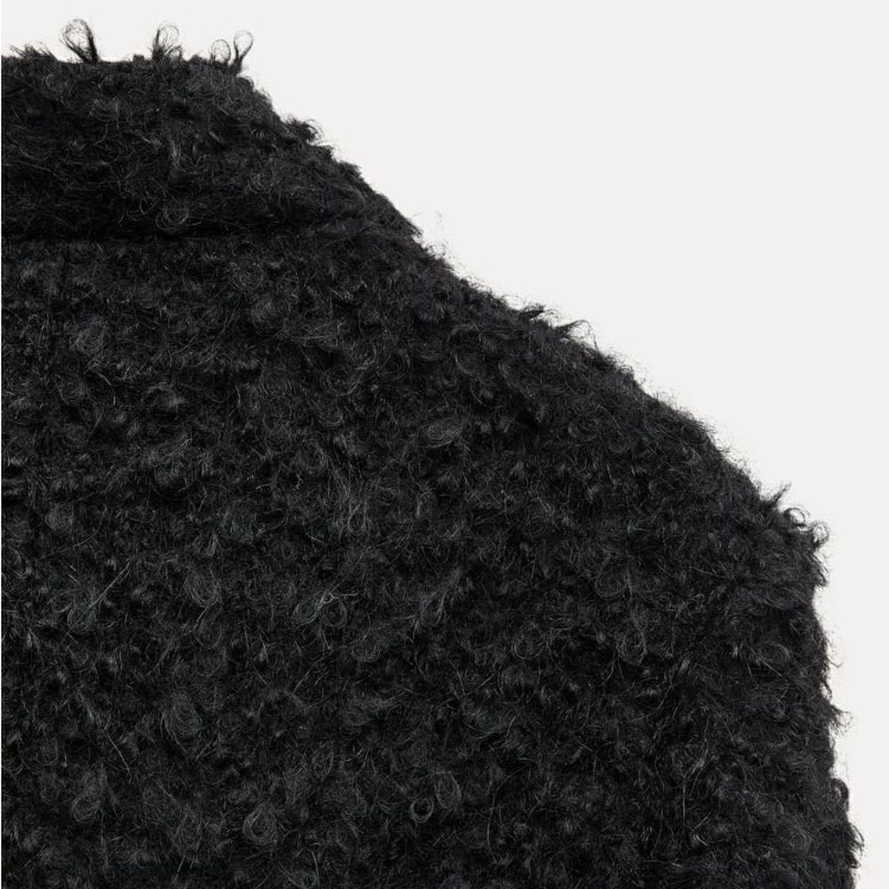 LAST! ZARA MANTECO 82% WOOL BOUCLE COAT ZW COLLECTION - Picture 5 of 11
